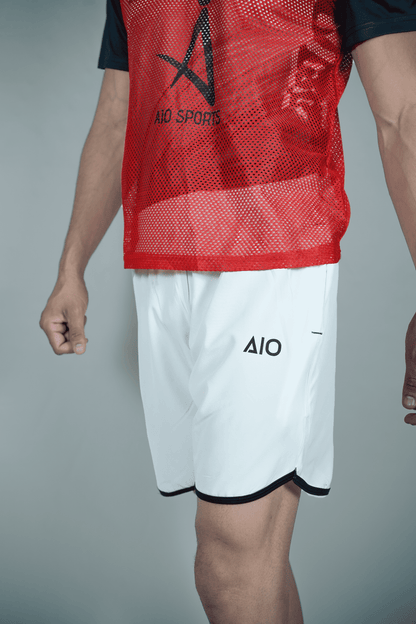 Running White Pie-pin Shorts