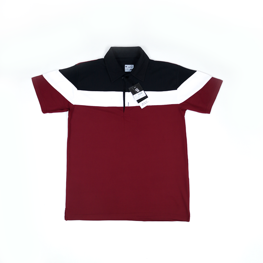 Polo T-shirt Casual Color Block